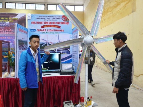 Dự án Hải đăng thông minh của học sinh Trường liên cấp Hàng Hải I lọt vào chung khảo Cuộc thi Khoa học kỹ thuật